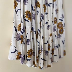 Floral Off-the-shoulder Midi Dress